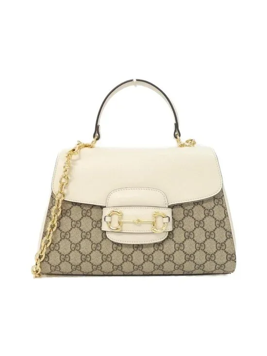 Gucci Horsebit Bag Handbag Beige