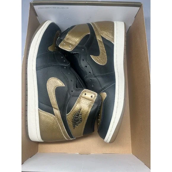 Nike Air Jordan 1 Retro Black Gold Size 11.5 DZ5485 071 New/No Lid
