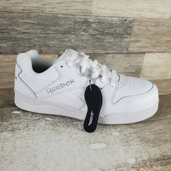 Reebok Work BB4500 Mens Work Shoes Sz 8 W White Lace Up Composite Toe Sneakers