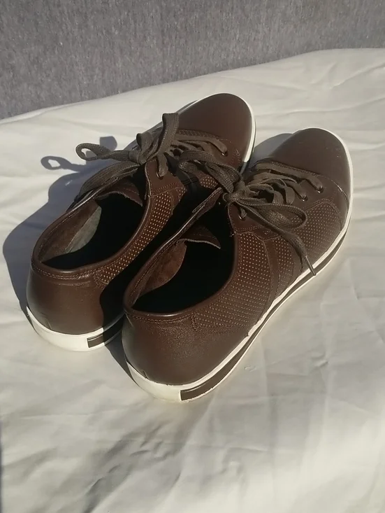 Kenneth Cole Right On Cue Men's Brown Casual Lace-Up Sneakers