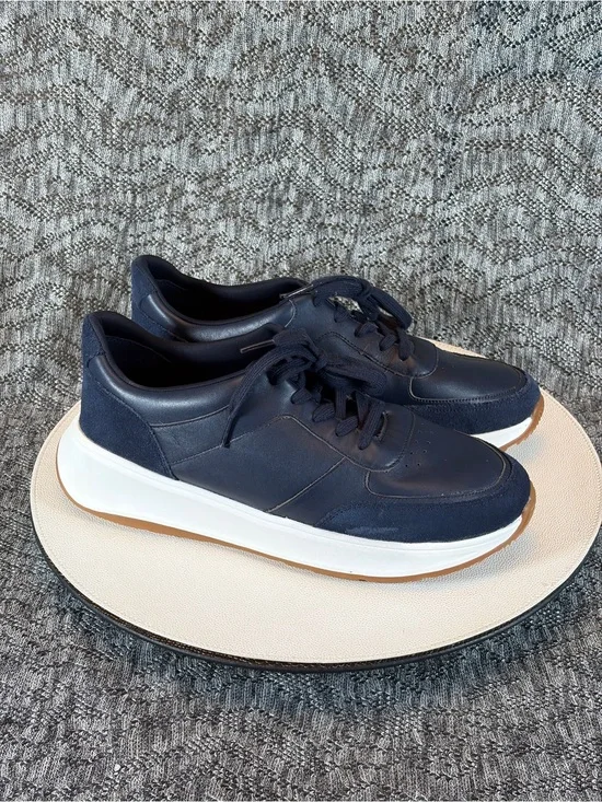 FitFlop F-Mode Leather Flatform Sneakers Men's 11