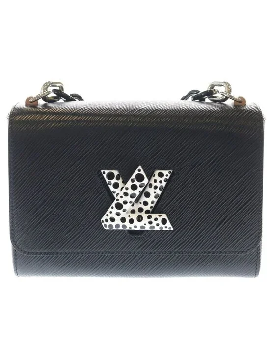 Louis Vuitton Epi Infinity Dot LV Yk Twist MM Leather Silver 2-Way Shoulder