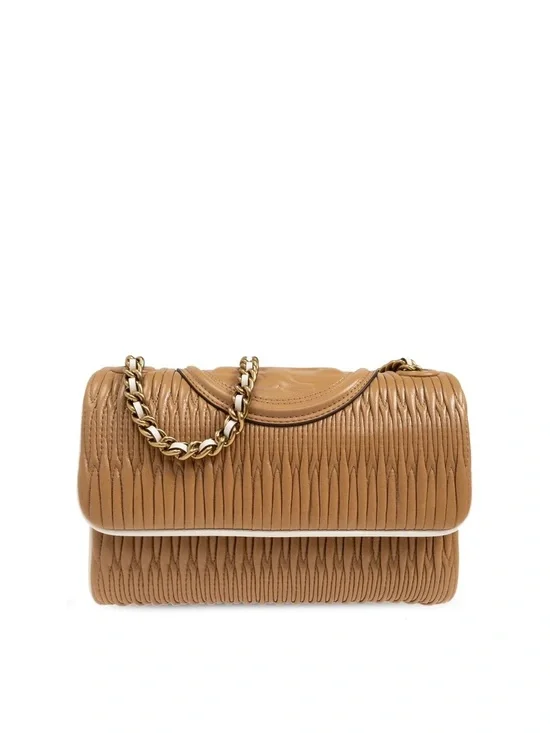 Tory Burch Fleming Soft Pleat-Detailed Small Shoulder Bag