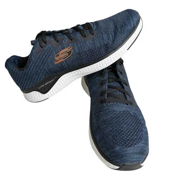 Skechers Arch Fit Men’s Sneakers Size 12 Navy Memory Foam Lightweight Shoes