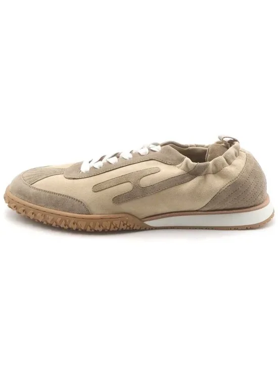 Hermes Jet Logo Low Cut Sneakers Khaki