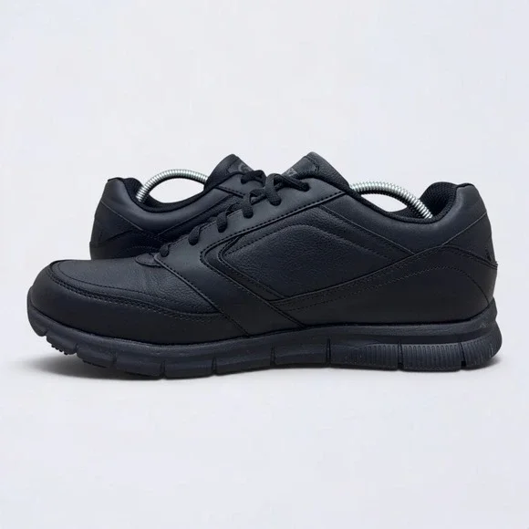 Skechers S Sport Work Sneakers Mens Size 13 Black Memory Foam Slip Resistant