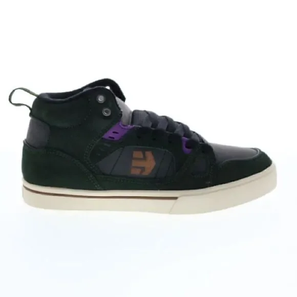 Etnies Agron Dark Green Suede Skate Inspired Sneakers Shoes Men’s Size 10.5