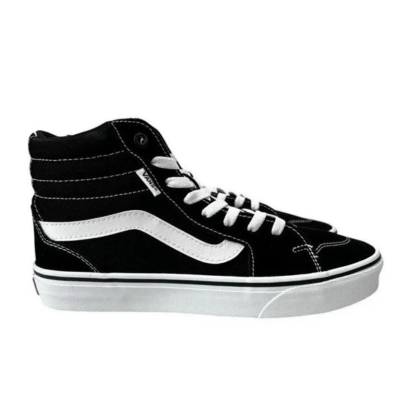 VANS Filmore Hi Suede Canvas Black White Men's Size 13 Skate Sneakers