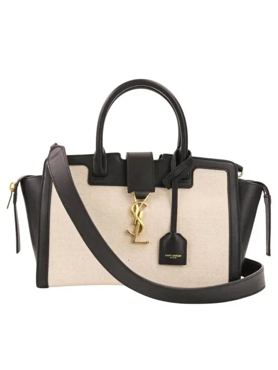 Saint Laurent Paris Downtown Baby 2-Way Shoulder Bag Black Kinari