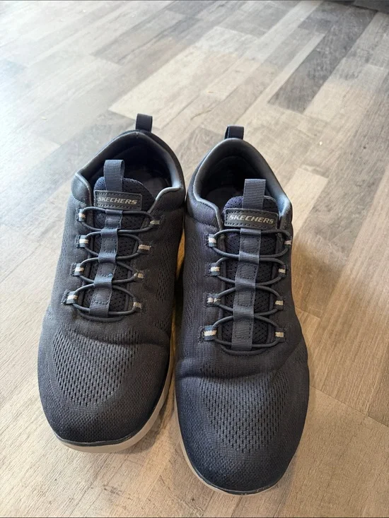 Skechers Men's Dark Navy Slip-On Knit‎ Athletic Sneakers 10.5