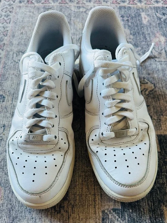 Nike Air White Men's Low-Top Leather Sneakers