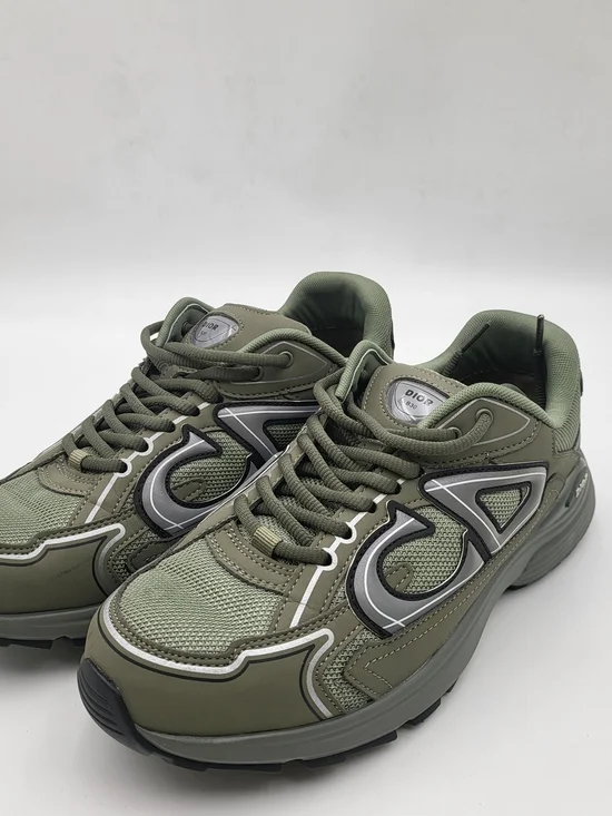 Christian Dior B30 Reflective Cd30 Sneakers Olive Green, EU M 40.