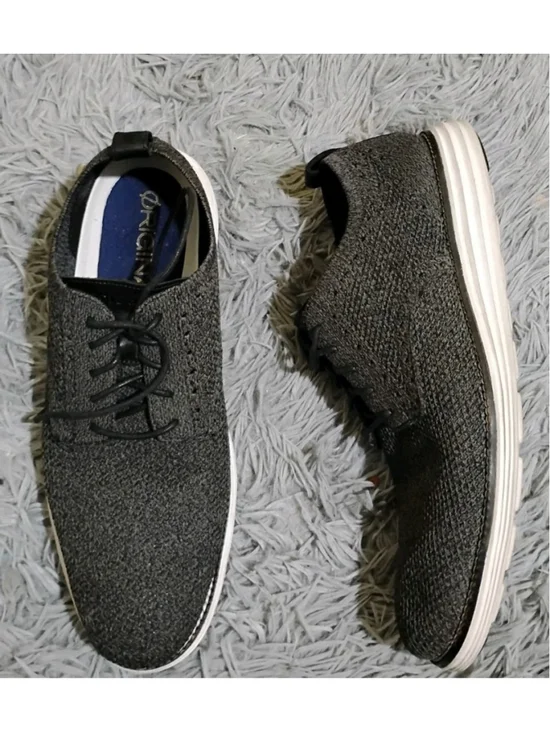 Cole Haan Original Grand Stitchlite Wingtip Oxford Men Size 11 Gray Shoes
