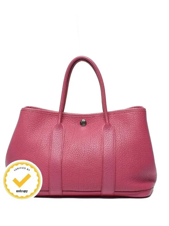Hermes Handbag Silver Garden Party TPM