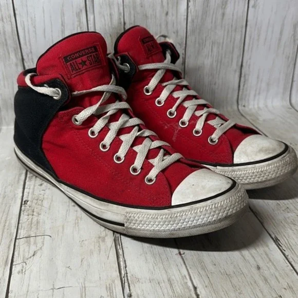 Converse Chuck Taylor All Star High Street Red Black Mens 10 169110F‎ Mid Top