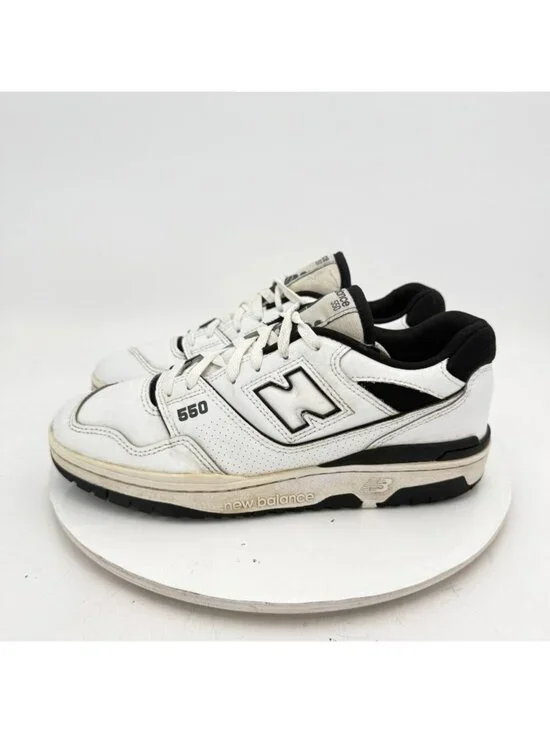 New Balance 550 Men Size 8D BB550HA1 Black White Training Shoes