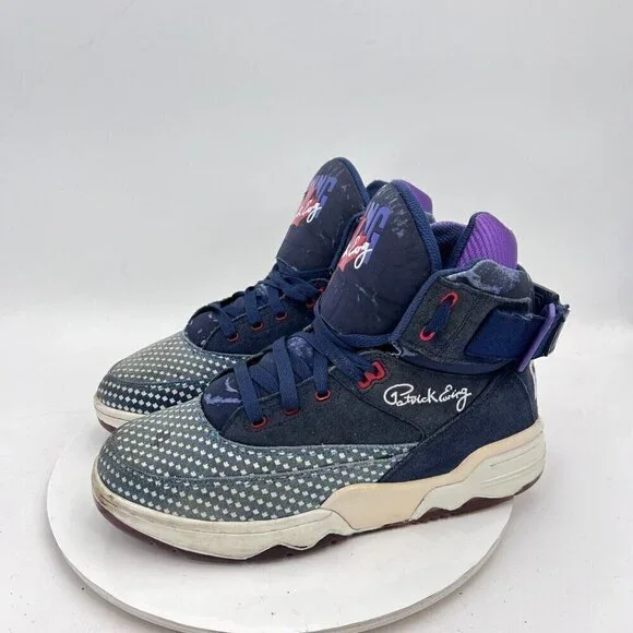 Patrick Ewing 33 Men Size 10 1ew90166-463 Blue Toronto Maple Leaf Training Shoes
