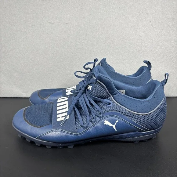 Puma 365.18 Ignite ST Men's Size 14 Navy Blue Futsal Turf Indoor Soccer Shoes