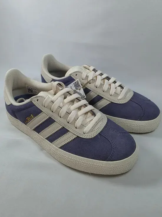 Adidas Gazelle ADV – Purple/Cream/Gold – Men’s 7 / Women’s 8 – Brand New in Box