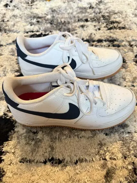 Nike Air Force 1 Low GS 'White Obsidian' Sneakers CI1759-100 (6.5 men shoes)
