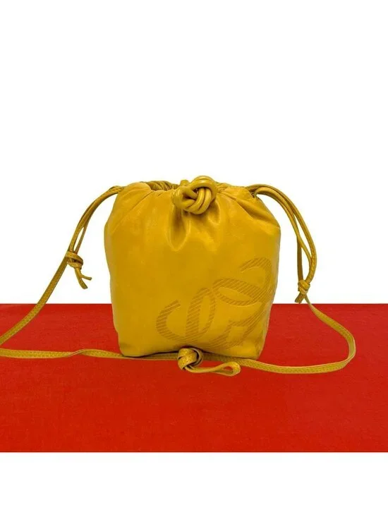 Loewe Vintage Anagram Logo Nappa Leather Mini Shoulder Bag Pochette Crossbody