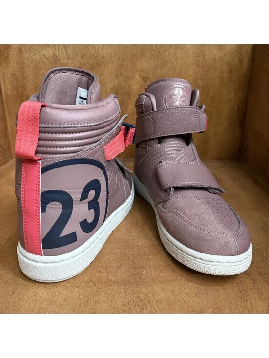 Air Jordan 1 Moto Smokey Mauve Shoes Mens Sz 11 Ember Glow-Light Bone AT3146-204