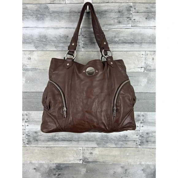 Karen Drake Brown Leather Shoulder Bag  Beautiful Leather