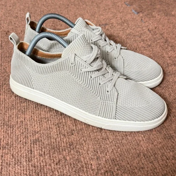 Lucky Brand Laddix Mens 10M Gray Knit‎ Lace Up Low Top Sneakers LP-LADDIX