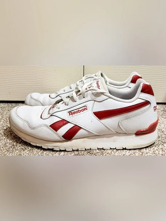 Reebok Shoes Mens Size 11.5 White Chalk Mars Red Athletic Retro Sneakers DV8135