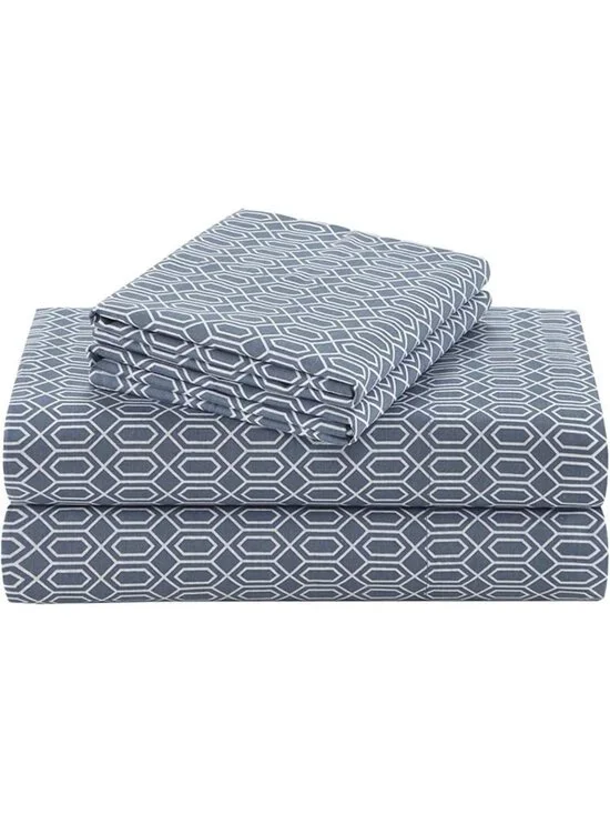 Soft Cotton Twin Sheet Set - Breathable, Naturally Cool, 14