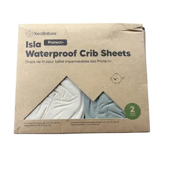 NIB -‎ KeaBabies Waterproof Crib Sheet Set