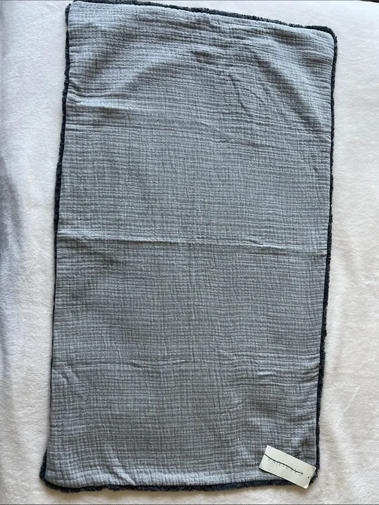 1 CASALUNA textured cotton Chambray king Sham, grey