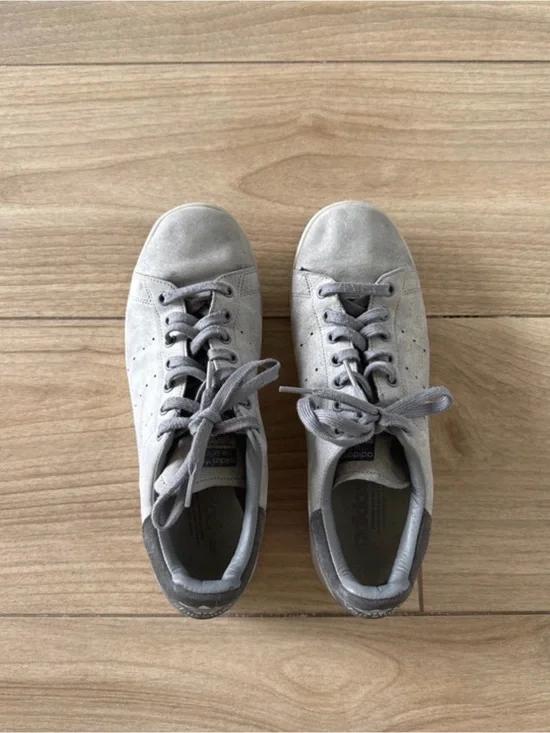 Adidas Stan Smith Men's Suede Gray Low Top Sneakers Streetwear Going Out