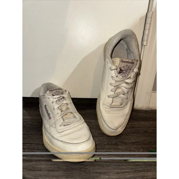 Reebok Club C 85 Vintage Chalk White Men's Size 8.5 Sneakers Shoes Casual Retro