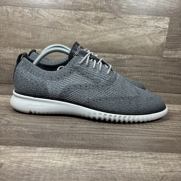 Cole Haan Zerogrand Knit Oxford Gray Mens US Size 10 C27565 Sneakers