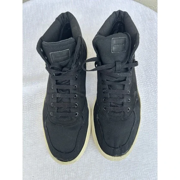 Diesel N-Invasion Mens Black Canvas High Top Sneakers Y00466 US 10.5