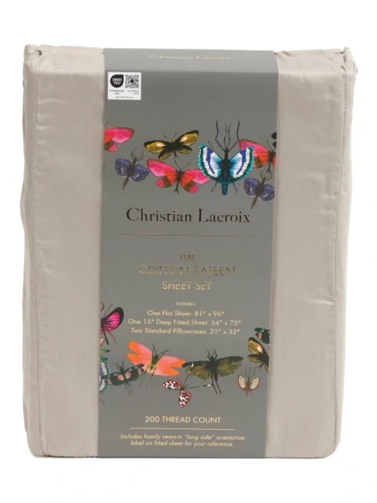 🔥🔥Silver gray cotton percale FULL FLAT  Sheet
