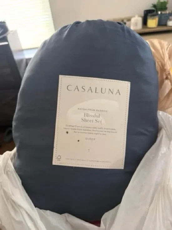 Casaluna Blissful Sheet Set - Navy