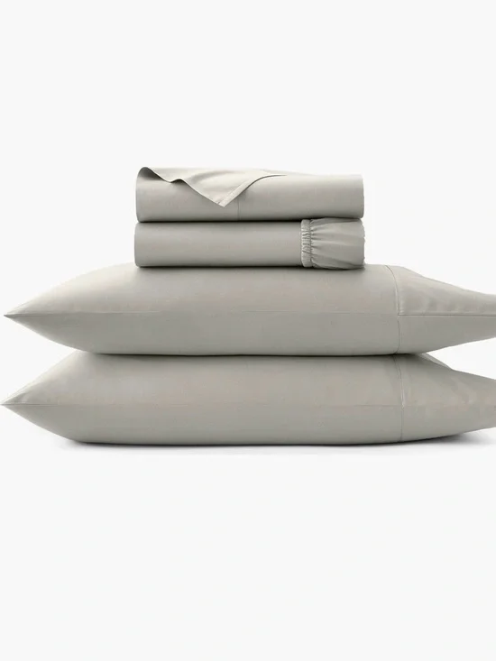 Boll & Branch NWT Queen Size Signature Hemmed Sheet Set Pewter Color🔥No offers🔥