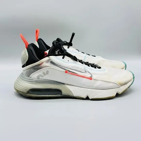 Nike Shoes Mens 12 White Black Air Max 2090 Pure Platinum Visible Air Sneaker