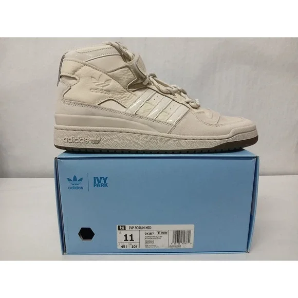 Adidas‎ IVY PARK Forum Mid GW2857 Cream White High Top Sneakers Men US 11