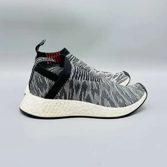 Adidas Shoes Mens 5 Black White NMD CS2 Camo Glitch Running Athletic Sneakers
