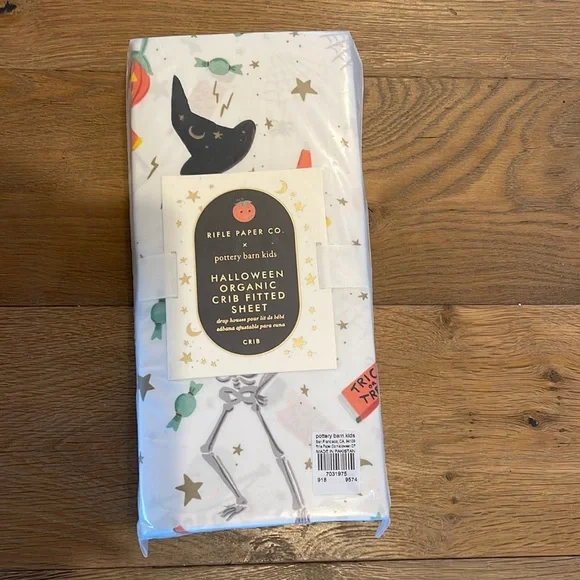 Rifle Paper Co for Pottery Barn Kids Halloween Crib Sheet