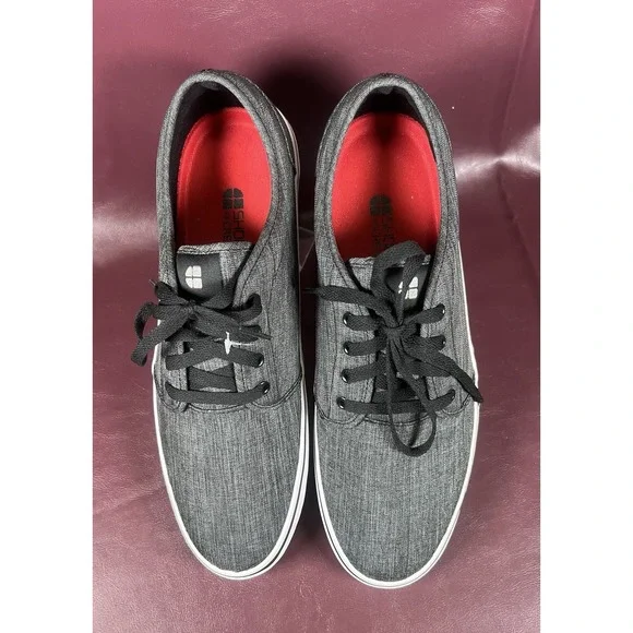 Shoes For Crews Mens Canvas Work‎ Sneakers Charcoal Gray Size 13