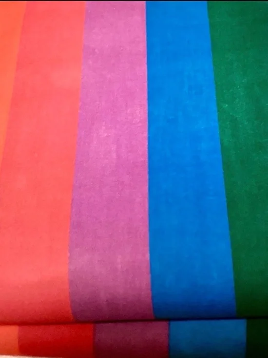 Vintage Wamsutta Ultracale Rainbow Queen Sheet Set 4Pc