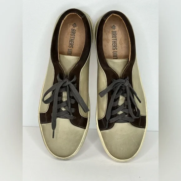 Brothers Untied Colorado Casual Fashion Sneakers Low Top Tan Brown Sz‎ 9