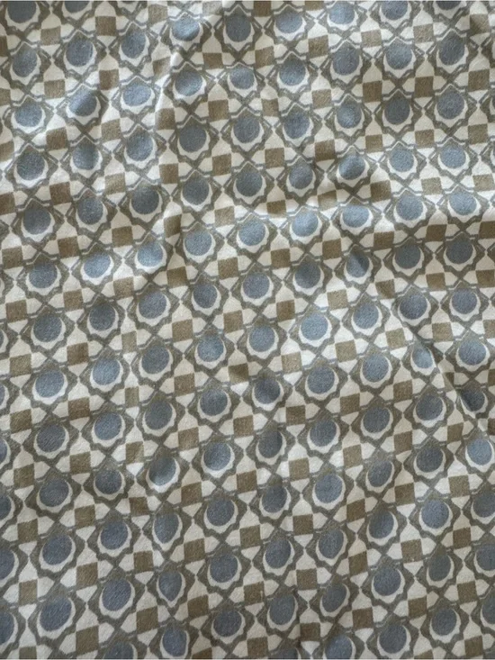 Serena and Lily Geometric Blue and Tan DecorativeCrib Bedding