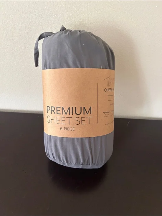 Premium 6-Piece Sheet Set - Gray