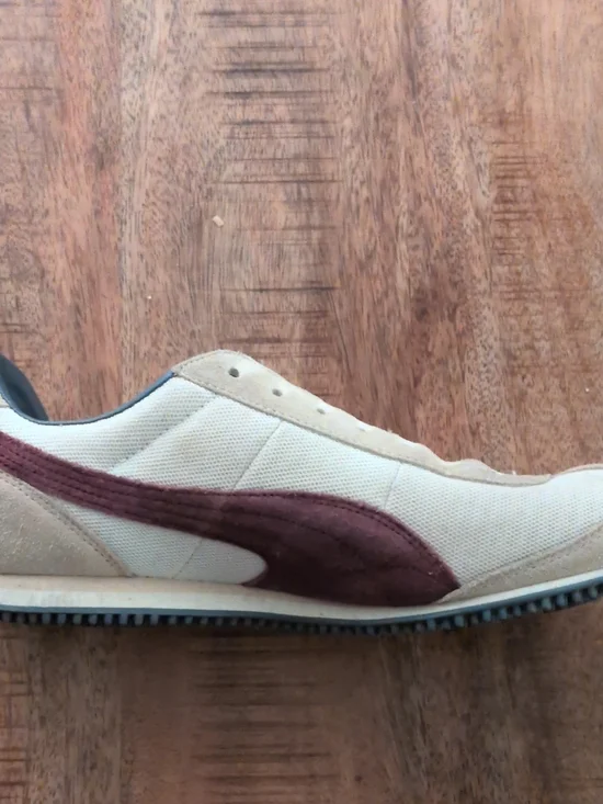 Puma Men's Low-Profile Sneaker in Beige and Brown