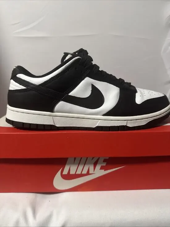 Size 11- Nike Dunk Low Black White Retro With OG Box